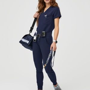 Figs jogger core scrub SET - navy blue